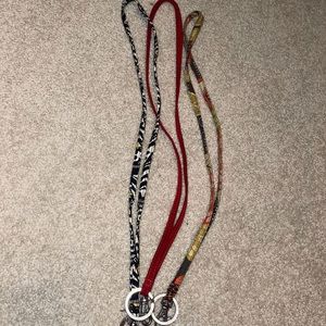 Vera Bradley key lanyards